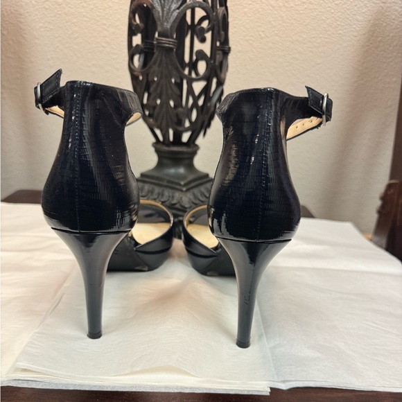Alex Marie Navy Patent Leather 4 inch Heels - Picture 11 of 12